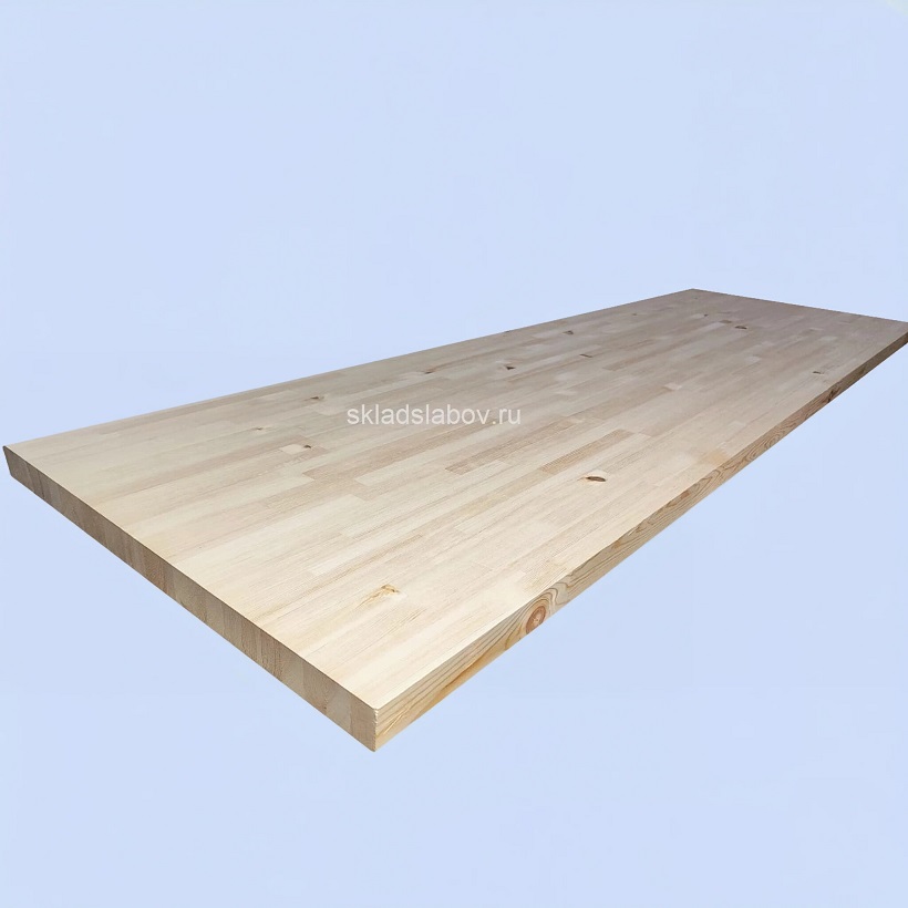 Мебельный щит из сосны сращенная ламель категория "АБ" 40x600x3000мм "Ангарская" Мебельный щит из сосны сращенная ламель категория "АБ" 40x600x3000мм "Ангарская"
